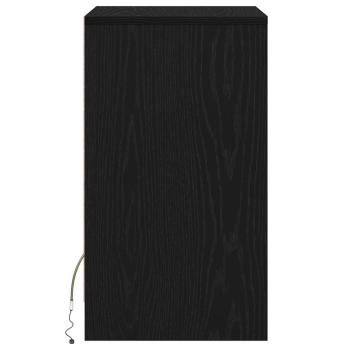 LED Nachttisch 2 pcs Schwarze Eiche 38 x 34 x 61 cm Spanplatte