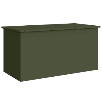 Außenlagerbox Olivgrün 100 x 50.5 x 50 cm Kaltgewalzter Stahl