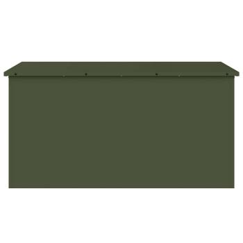 Außenlagerbox Olivgrün 100 x 50.5 x 50 cm Kaltgewalzter Stahl