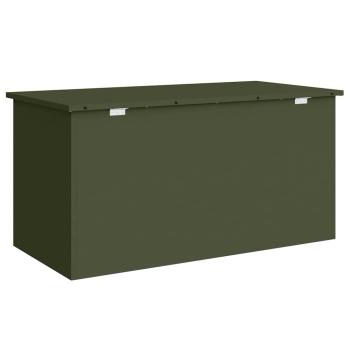 Außenlagerbox Olivgrün 100 x 50.5 x 50 cm Kaltgewalzter Stahl