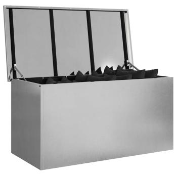 Außenlagerbox mit Speicher Silber 100 x 50.5 x 50 cm Edelstahl
