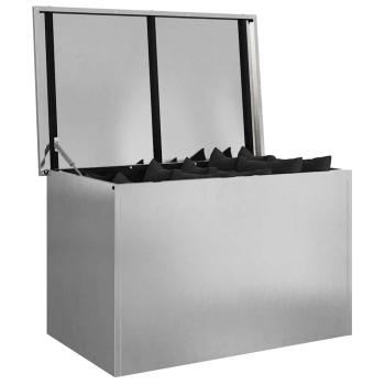 Außenlagerbox mit Speicher Verstellbar Silber 80 x 50.5 x 50 cm Edelstahl