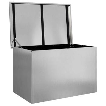 Außenlagerbox mit Speicher Verstellbar Silber 80 x 50.5 x 50 cm Edelstahl