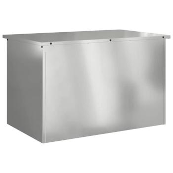 Außenlagerbox Silber 80 x 50.5 x 50 cm Verzinkter Stahl