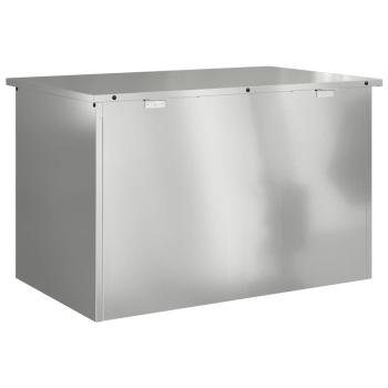 Außenlagerbox Silber 80 x 50.5 x 50 cm Verzinkter Stahl