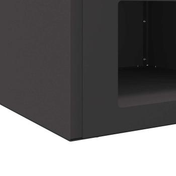 Feuerplatz Schwarz 50 x 50 x 40 cm Stahl