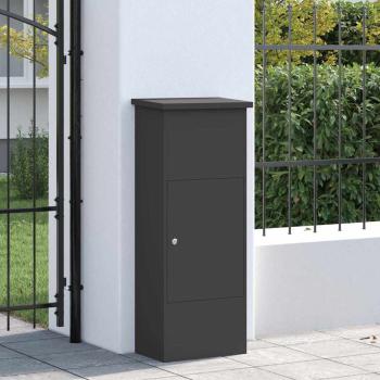 Paketdrop-Box Schwarz 44,5 x 29 x 110,5 cm Stahl