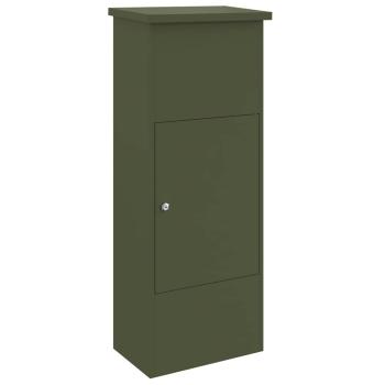 Paketdrop-Box Olivgrün 44,5 x 29 x 110,5 cm Stahl