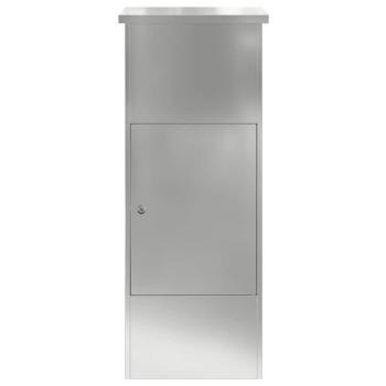 ARDEBO.de - Paketdrop-Box Schwarz 44,5 x 29 x 110,5 cm Verzinkter Stahl