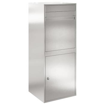 Paketdrop-Box Schwarz 41 x 38 x 103 cm Edelstahl