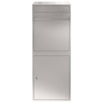 Paketdrop-Box Schwarz 41 x 38 x 103 cm Edelstahl