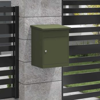 Paketdrop-Box Olivgrün 44 x 35 x 59 cm Stahl