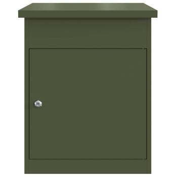 Paketdrop-Box Olivgrün 44 x 35 x 59 cm Stahl