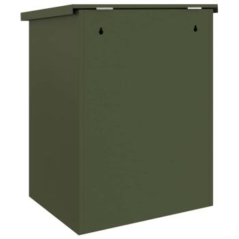 Paketdrop-Box Olivgrün 44 x 35 x 59 cm Stahl