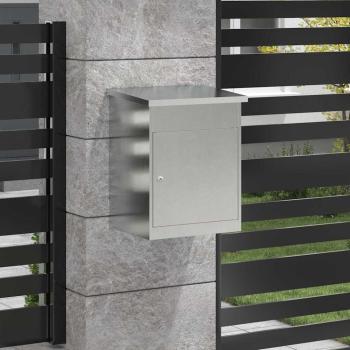 Paketdrop-Box Schwarz 44 x 35 x 59 cm Edelstahl