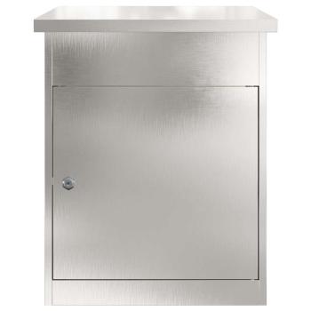 Paketdrop-Box Schwarz 44 x 35 x 59 cm Edelstahl