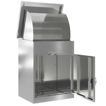 Paketdrop-Box Schwarz 44 x 35 x 59 cm Verzinkter Stahl