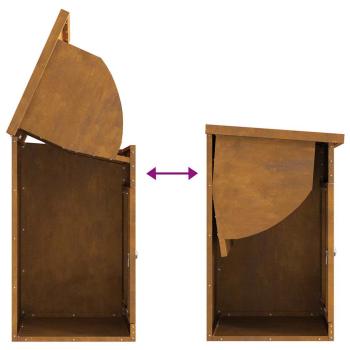 Paketdrop-Box Rostig 44 x 35 x 59 cm