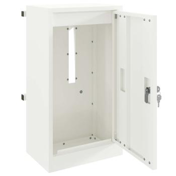 Briefkasten Weiß 30 x 23 x 55 cm Stahl