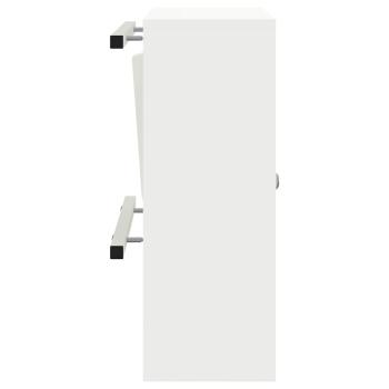 Briefkasten Weiß 30 x 23 x 55 cm Stahl