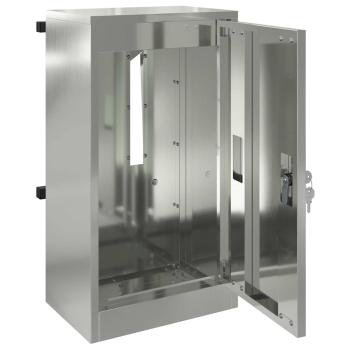 Briefkasten Schwarz 30 x 23 x 55 cm Verzinkter Stahl