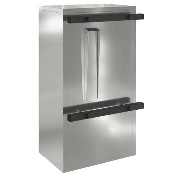 Briefkasten Schwarz 30 x 23 x 55 cm Verzinkter Stahl