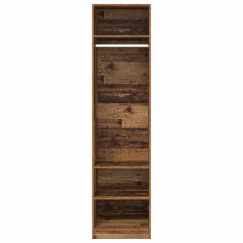 Kleiderschrank mit Regal Altholz 50 x 50 x 200 cm Holzwerkstoff