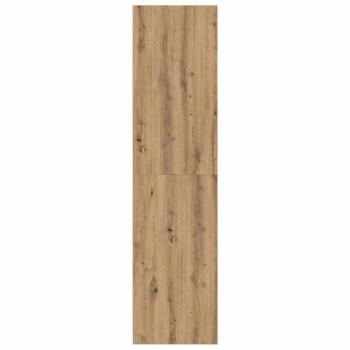 Kleiderschrank mit Regal mit Speicher Eiche handwerklich 50 x 50 x 200 cm