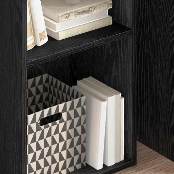 Bücherregal Schwarze Eiche 40 x 30 x 77 cm Holzwerkstoff