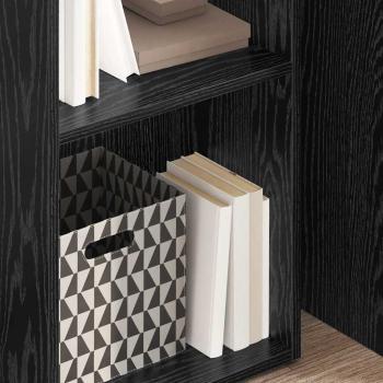Bücherregal Schwarze Eiche 40 x 30 x 114 cm Holzwerkstoff