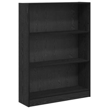 Bücherregal Schwarze Eiche 80 x 24 x 109 cm Spanplatte
