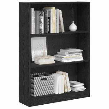 Bücherregal Schwarze Eiche 80 x 24 x 109 cm Spanplatte