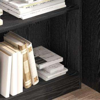 Bücherregal Schwarze Eiche 80 x 24 x 109 cm Spanplatte