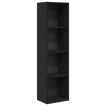 ARDEBO.de - Bücherregal Schwarze Eiche 40 x 30 x 152 cm Holzwerkstoff