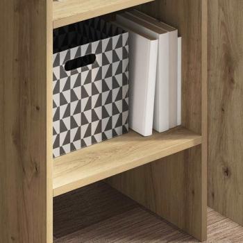 Bücherregal Eiche handwerklich 40 x 35 x 180 cm Holzwerkstoff