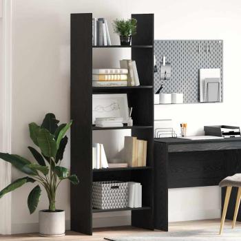 ARDEBO.de - Bücherregal Schwarze Eiche 60 x 35 x 180 cm Holzwerkstoff