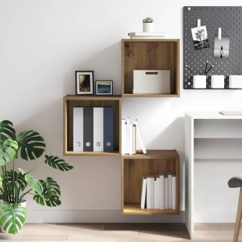 Wandschrank Wandhalterung Artisan-Eiche 37 x 37 x 37 cm