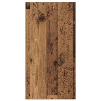 TV-Schränk mit Regal Wandmontiert mit Speicher Altholz 37 x 37 x 72 cm Holzwerkstoff