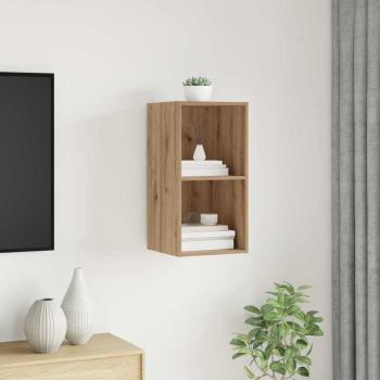 ARDEBO.de - TV-Schränk Eiche handwerklich 37 x 37 x 72 cm Holzwerkstoff