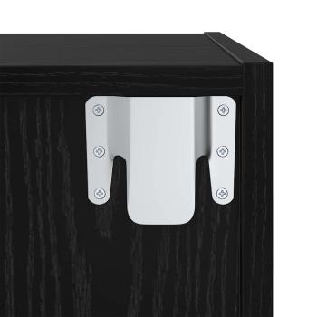 TV-Schrankset 37 x 37 x 107 cm Schwarz Eichen-Optik