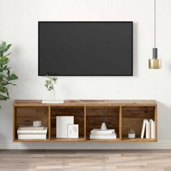 TV-Schränk mit Regal Altholz 37 x 37 x 142,5 cm Holzwerkstoff