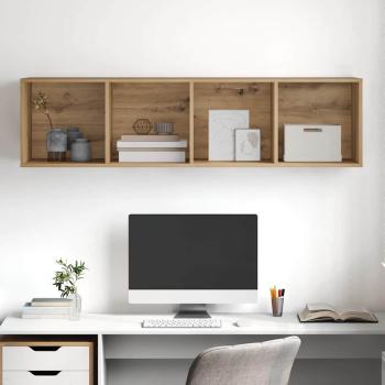 TV-Schränk Eiche handwerklich 37 x 37 x 142,5 cm Holzwerkstoff