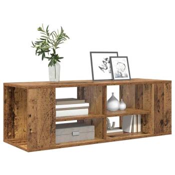 TV-Schränk mit Regal Wandmontiert mit Speicher Altholz 102 x 35 x 35 cm Holzwerkstoff