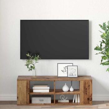 TV-Schränk mit Regal Wandmontiert mit Speicher Altholz 102 x 35 x 35 cm Holzwerkstoff