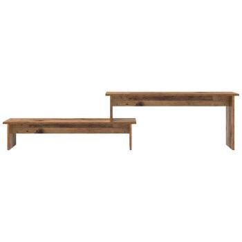TV-Schränk mit Regal mit Speicher Altholz 180 x 30 x 43 cm Holzwerkstoff