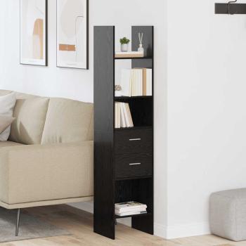 Bücherregal Schwarze Eiche 40 x 35 x 180 cm Holzwerkstoff
