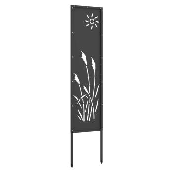 Garten dekoratives Panel Schwarz 32 x 140 cm