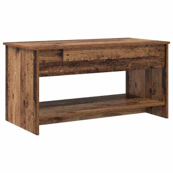 Couchtisch mit Regal Altholz 102 x 50 x 52.5 cm Holzwerkstoff