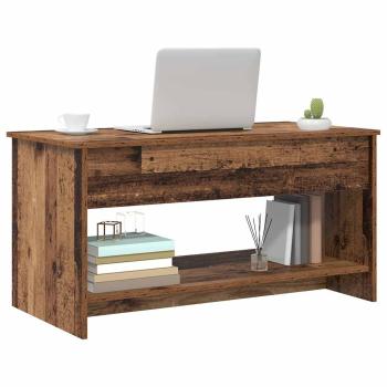 Couchtisch mit Regal Altholz 102 x 50 x 52.5 cm Holzwerkstoff