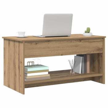 Couchtisch Eiche handwerklich 102 x 50 x 52.5 cm Holzwerkstoff
